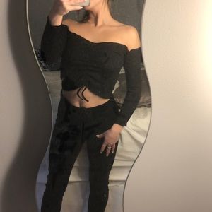 Black crop top